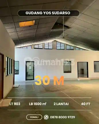 Gudang Yos Sudarso Sunter Strategis Luas 903