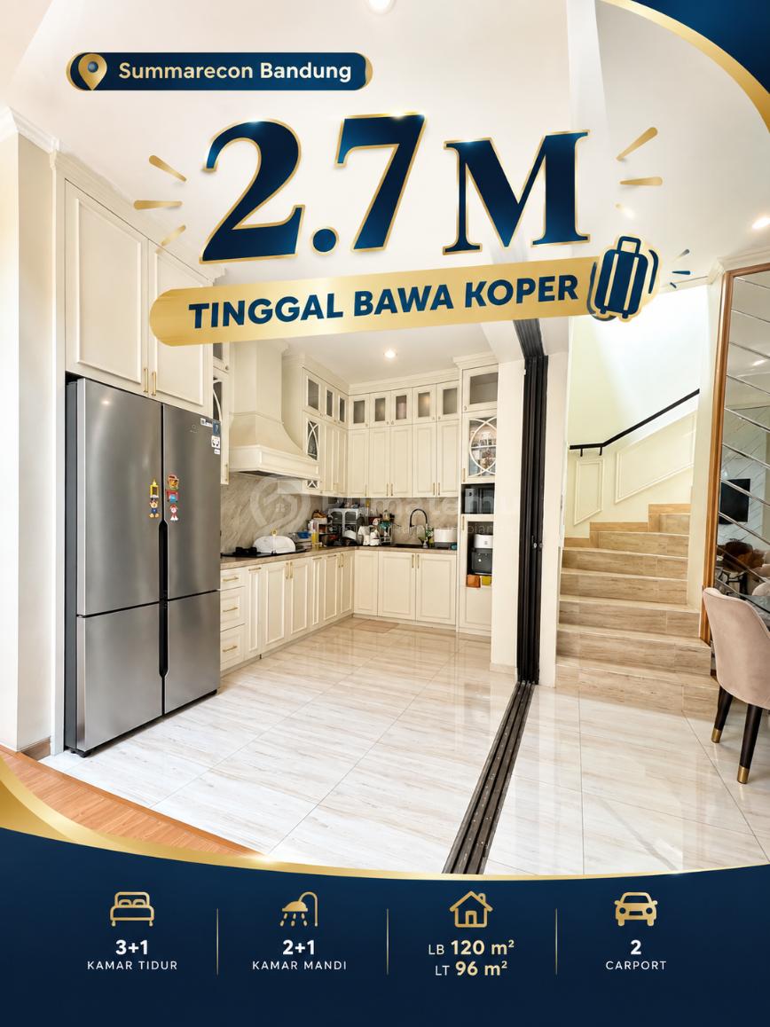 Rumah Furnished Flora Summarecon.dekat Tol Gedebage Bandung