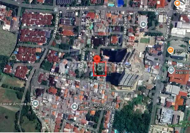 Madrasah 1 Ampera [TANAH]:Dijual 25 x 30m , Jalan 2 mbl
