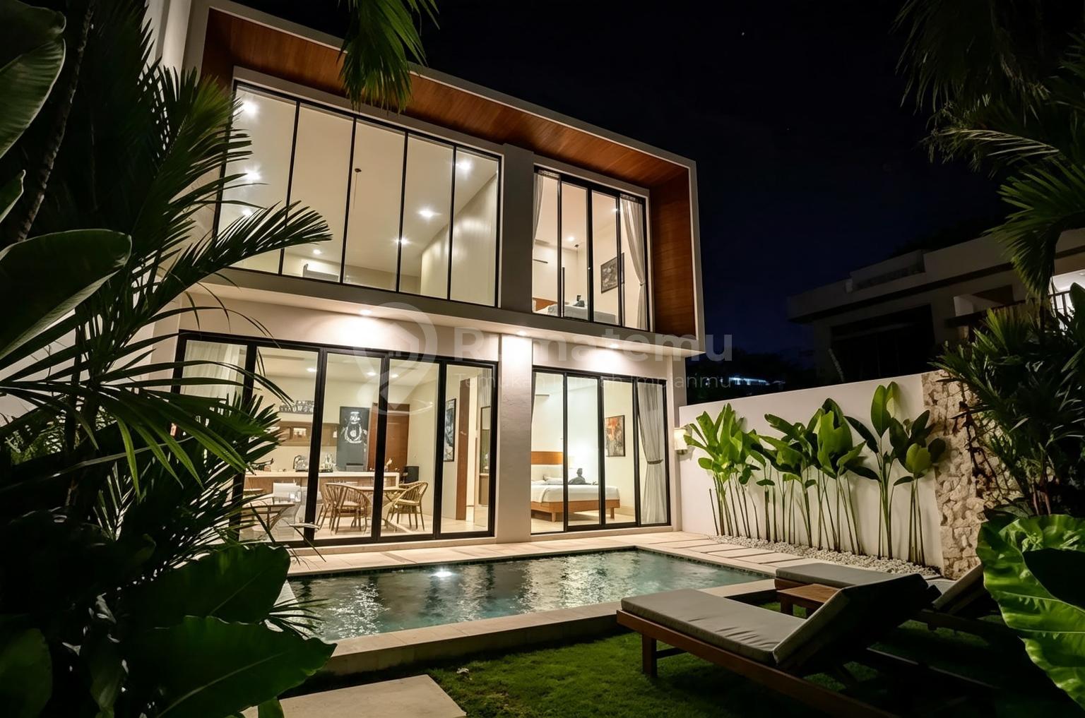 Beautyfull 2 B R Villa Ready For Rent In Padonan Canggu
