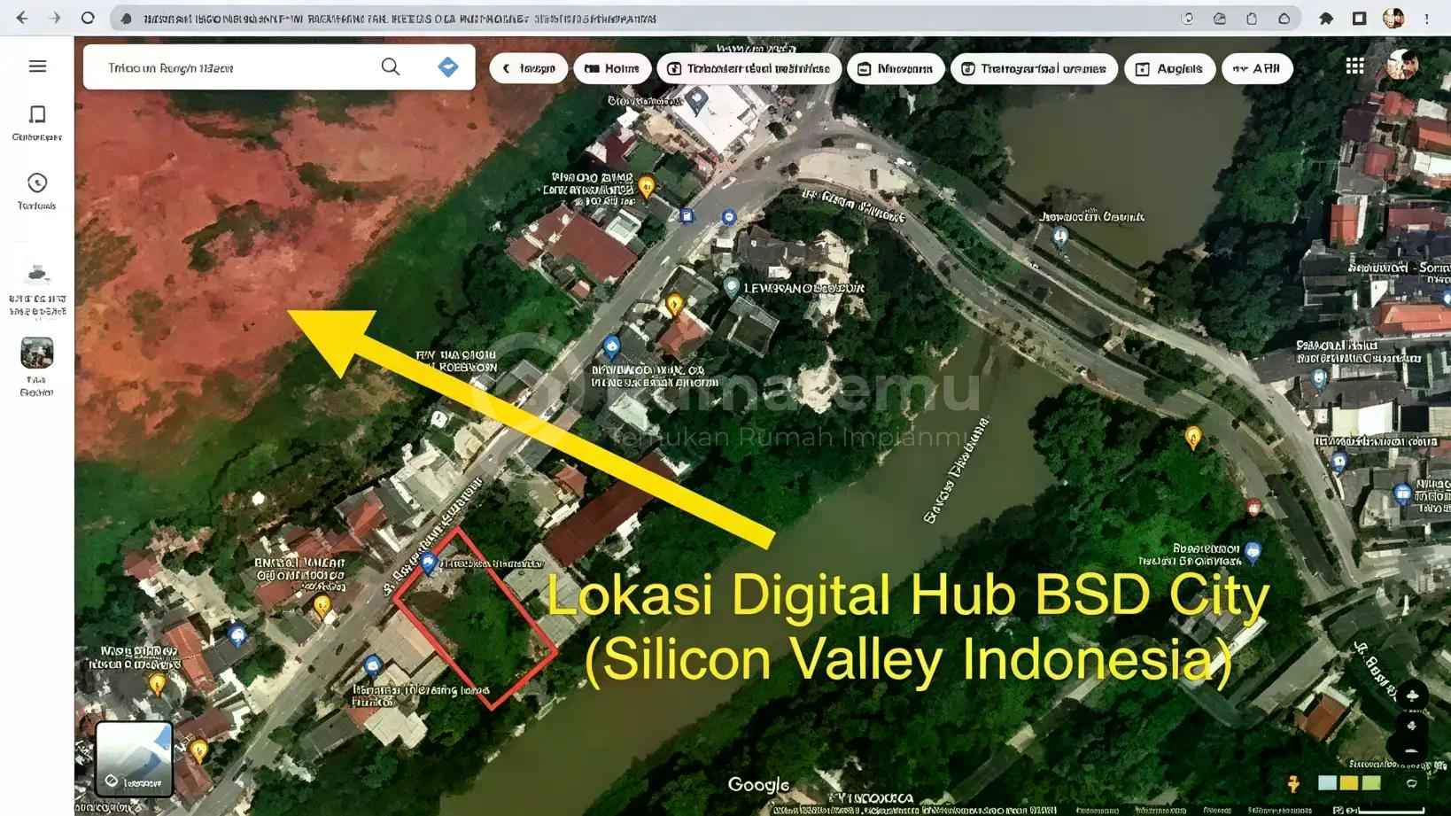 Tanah sangat Strategis depan Silicon Valley indonesia BSD