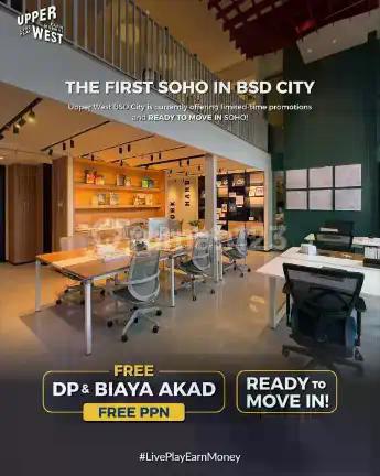 Upper West BSD CIty, satu-satunya Premium Loft di BSD, lokasi strategis di tengah area komersial, luas 170m2 semi gross harga 5,5 M an setelah diskon
