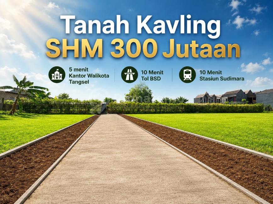 Miliki Tanah SHM 200Jtan Dekat Kantor Walikota Tangsel - 10 Menit Tol BSD