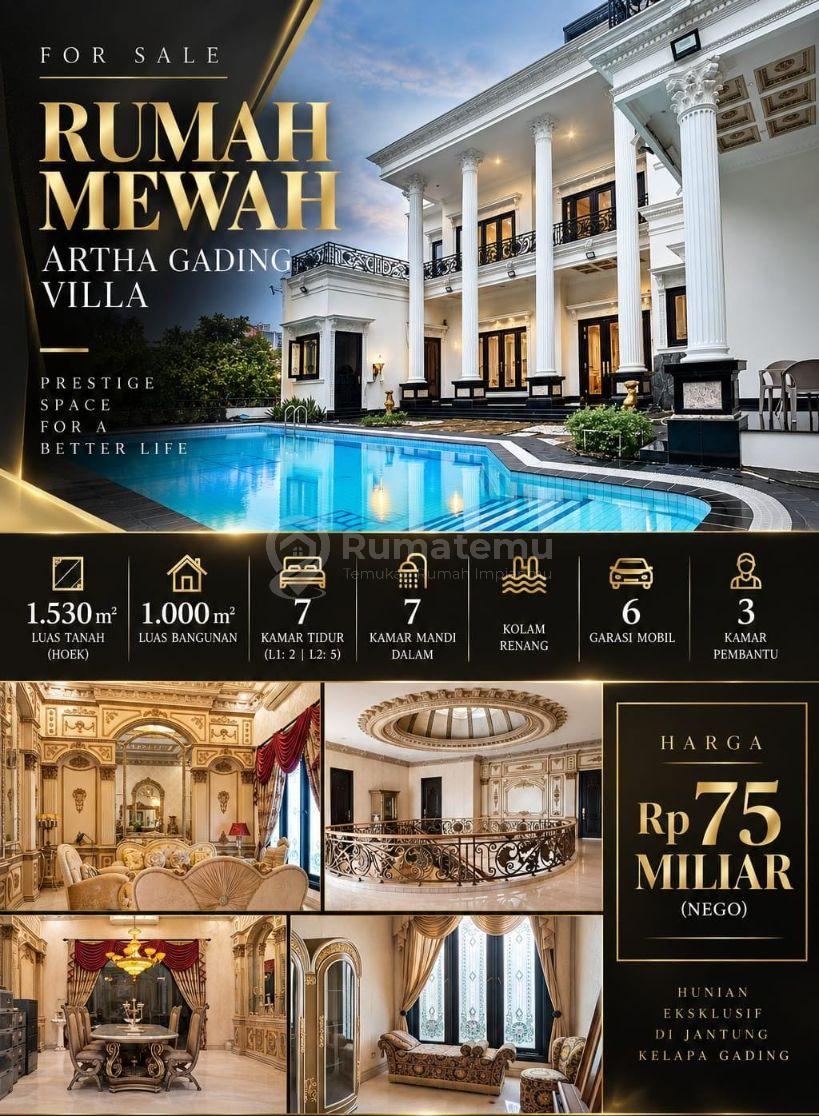 Dijual Rumah Mewah di kelapa Gading, jakarta utara