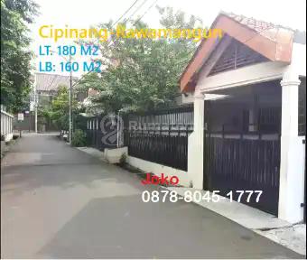 Dijual:  Rumah Asri M U R A H Area Cipinang, Rawamangun, Pulo Gadung, Jakarta Timur