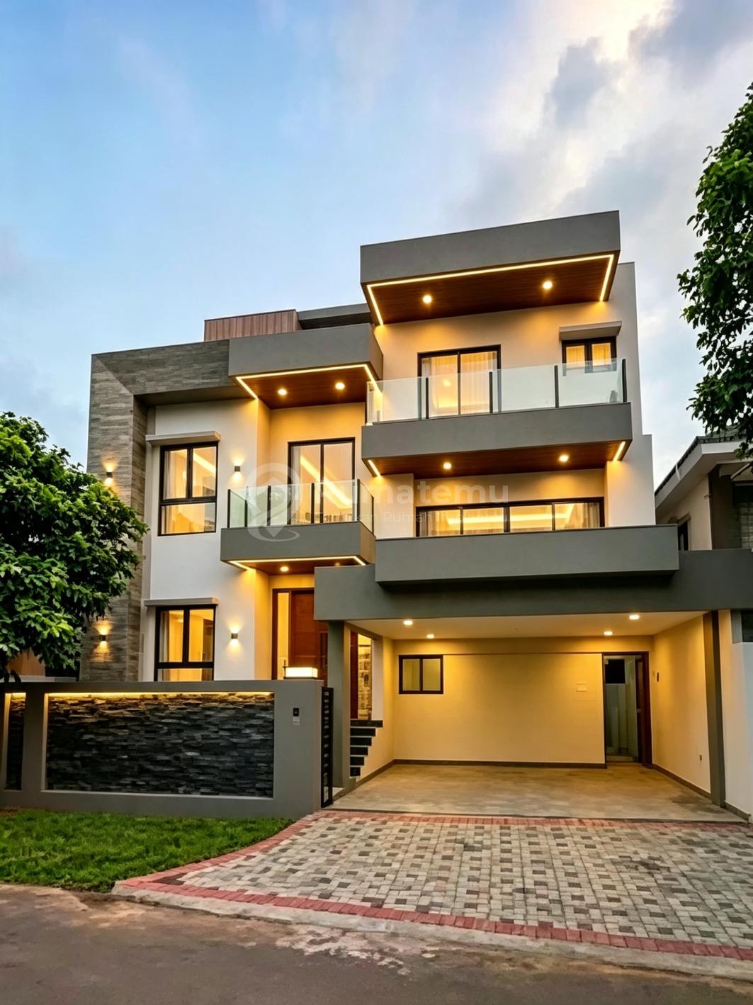 Rumah Bangunan Mandiri 3 Lantai di BSD City