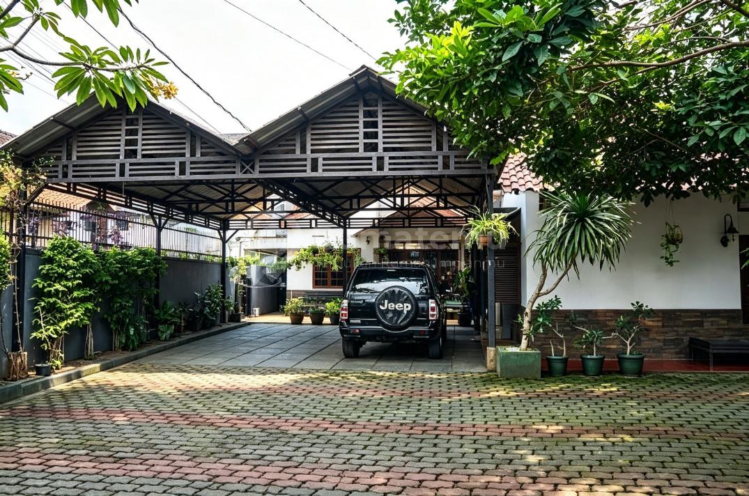 Dijual Rumah Hook plus Paviliun Asri dan Cantik di Bambu Apus Cipayung Jakarta Timur