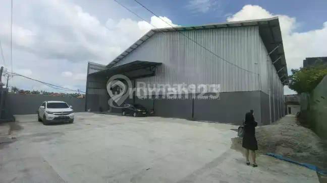 Gudang 1000m2 Tanah 1500m2 Brand New Dekat Bandara