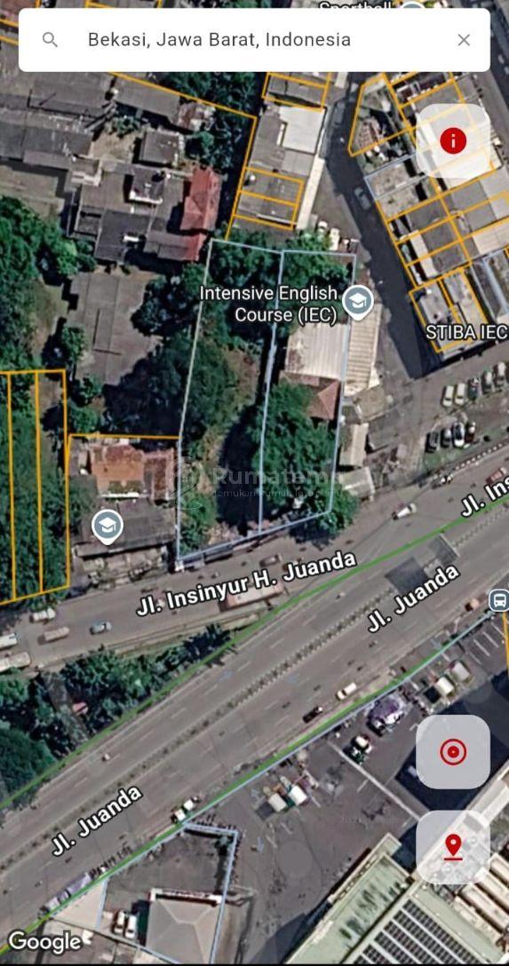 Tanah Luas Pinggir Jalan Siap Bangun di Bekasi Timur Kota Bekasi