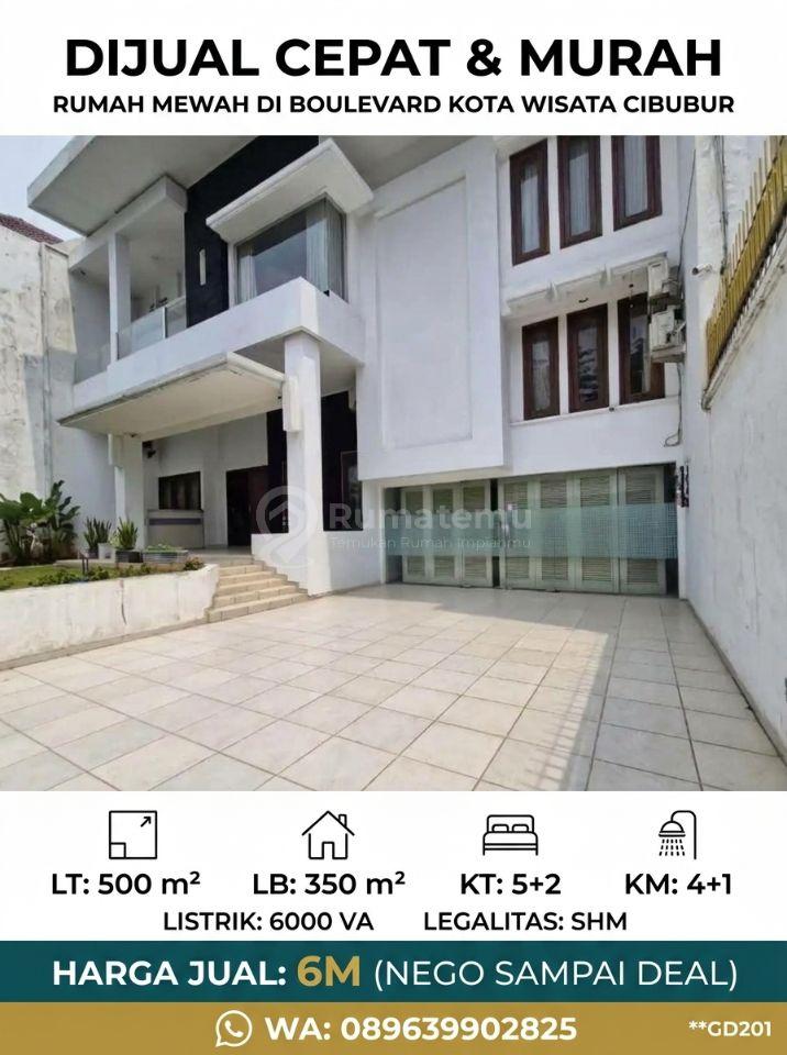 Dijual Cepat dan Murah Rumah di Boulevard Kota wisata Cibubur.