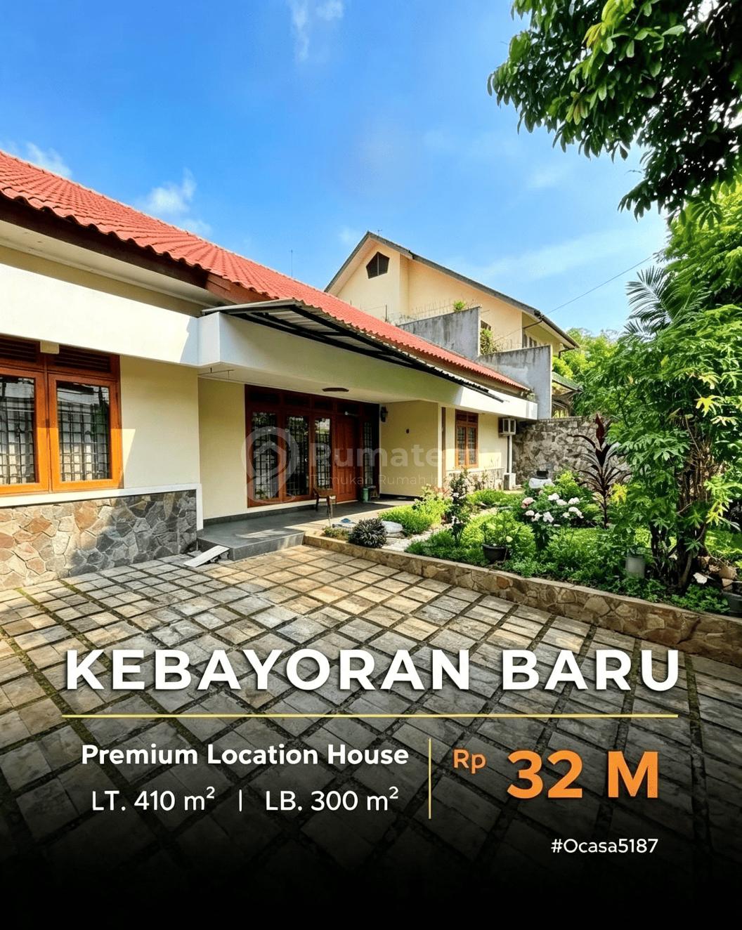 Rumah Lama Prime Area Jalan Tirtayasa Kebayoran Baru Dijual Dengan Lingkungan Tenang dan Asri