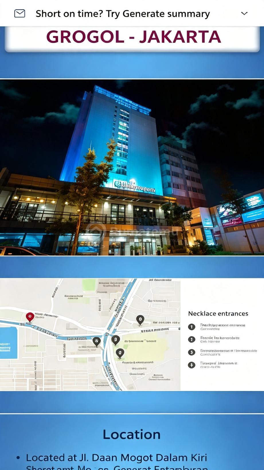 Hotel Maple Grogol Jakarta Barat 96 Kamar Lokasi Strategis