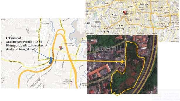 Pesanggrahan Bintaro [TANAH]:Cocok utk Bangun Perumahan-Harga NJOP