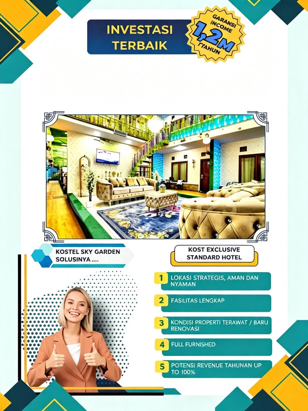 Dijual Kostel (Kost Ex Hotel) Mewah di Buah Batu Bandung Dkt Univ Telkom