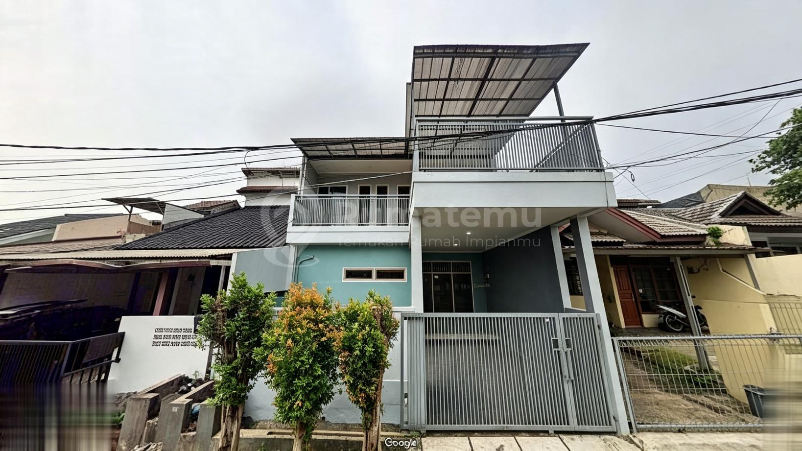 Dijual rumah Bangunan 2 lantai full beton komplek di Limo, Depok, Jawa Barat