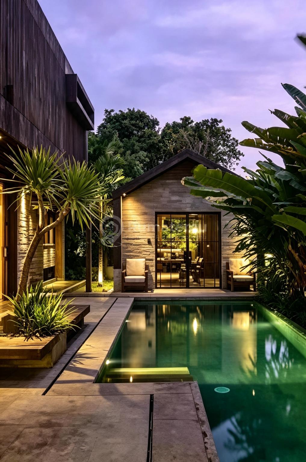 Ready For Rent Or Leasehold Beautyfull And Modern 3 B R Villa In Pererenan Bali