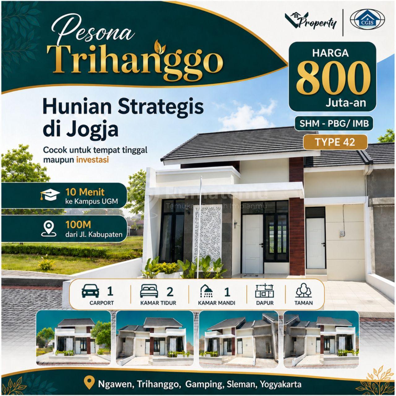 Rumah Baru Dalam Perumahan Dekat Jalan Kabupaten