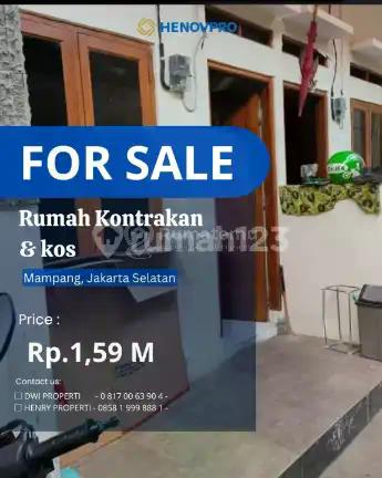 Dijual Rumah Kontrakan + Kos Sangat Strategis di Jaksel