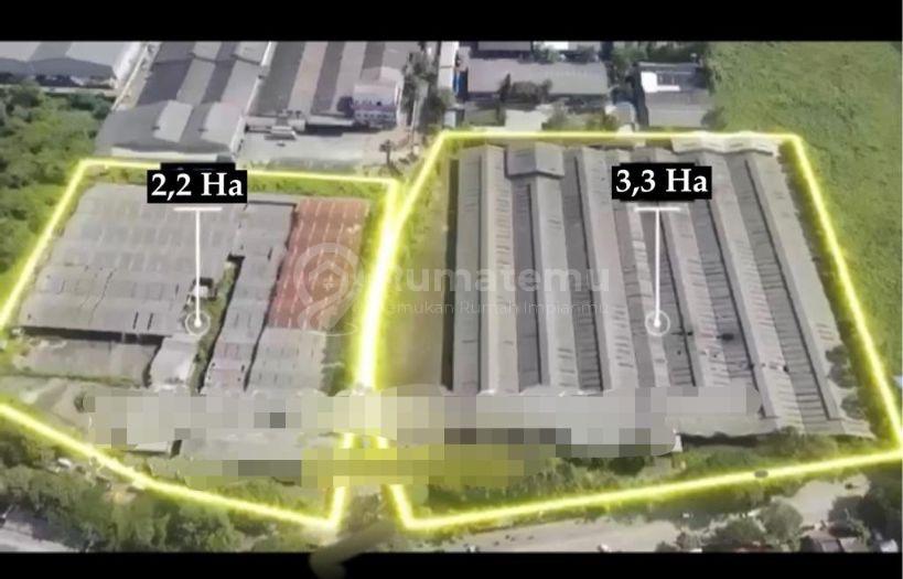 Bangunan Luas Siap Pakai Bekas Pabrik di Cikupa Tangerang 