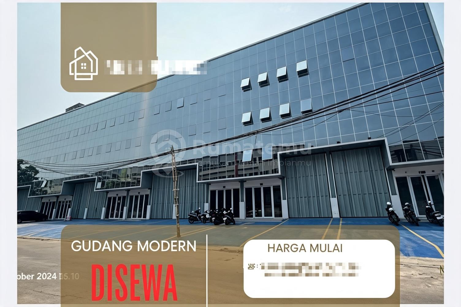 Disewakan Gudang dan Kantor Unfurnish 4 lantai Lokasi Strategis, Kamal, Kec. Kalideres