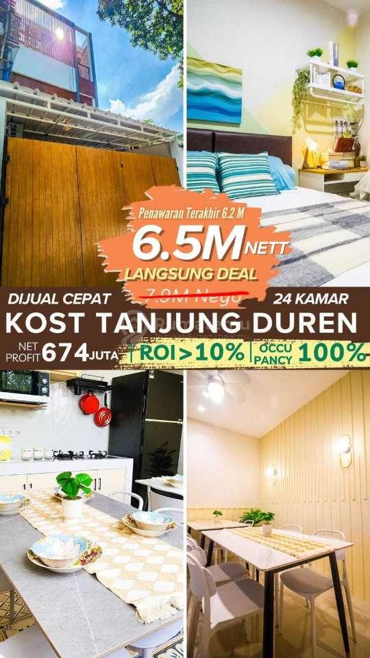 Dijual Rumah Kost di Jl. Lontar Raya, Tanjung Duren Utara, Grogol Petamburan, Jakarta Barat