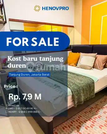 Dijual Kost Baru Tj Duren Raya Roi 8%-10% Dkt Mall, Universitas