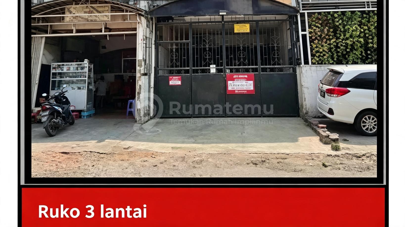 Di Jual Ruko 3 Lantai Aset Bank di Taman Palem Lestari , Cengkareng Barat, Cengkareng, Jakarta Barat.