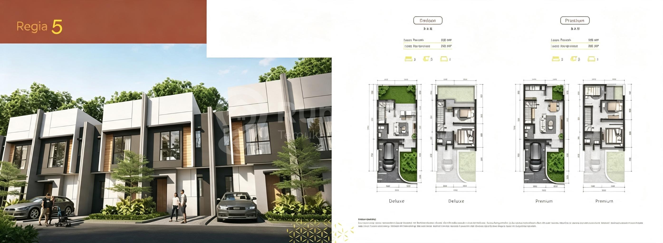 Dijual Rumah Regia Residence Summarecon Crown Gading Lokasi Strategis- Free PPN Harga Mulai 1,18 M-An
