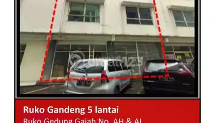Di Jual Ruko Gandeng 5 Lantai Aset Bank di Ruko Gedung Gajah Tebet Barat, Tebet, Jakarta Selatan.
