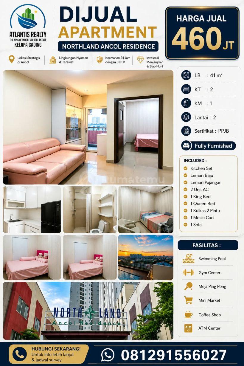 Dijual apartment Northland Ancol Residence