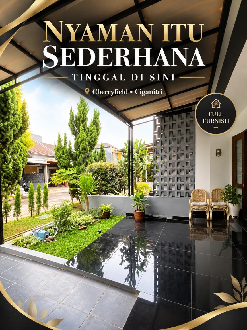 Rumah Mininalis Cherryfield Ciganitri Bojongsoang Dekat Tol Buah Batu Bandung