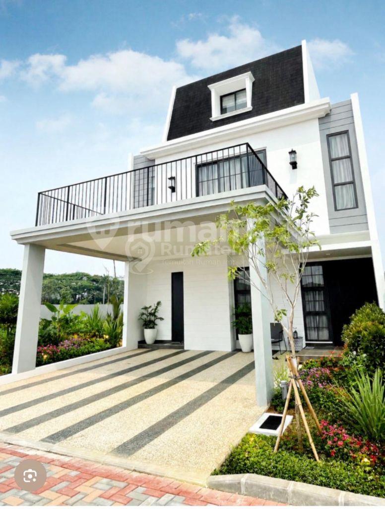 Rumah 3 Lantai Maison De Wisteria, Rooftop Luas, Carport 2 Mobil – 3,98 M Nego!