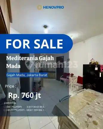 DIJUAL CEPAT Mediterania Gajah Mada Sdh Renov & Full Furnish Pool View