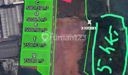 Dijual Tanah Kavling Untuk Gudang dan Industri , Pasar Kemis - Tangerang