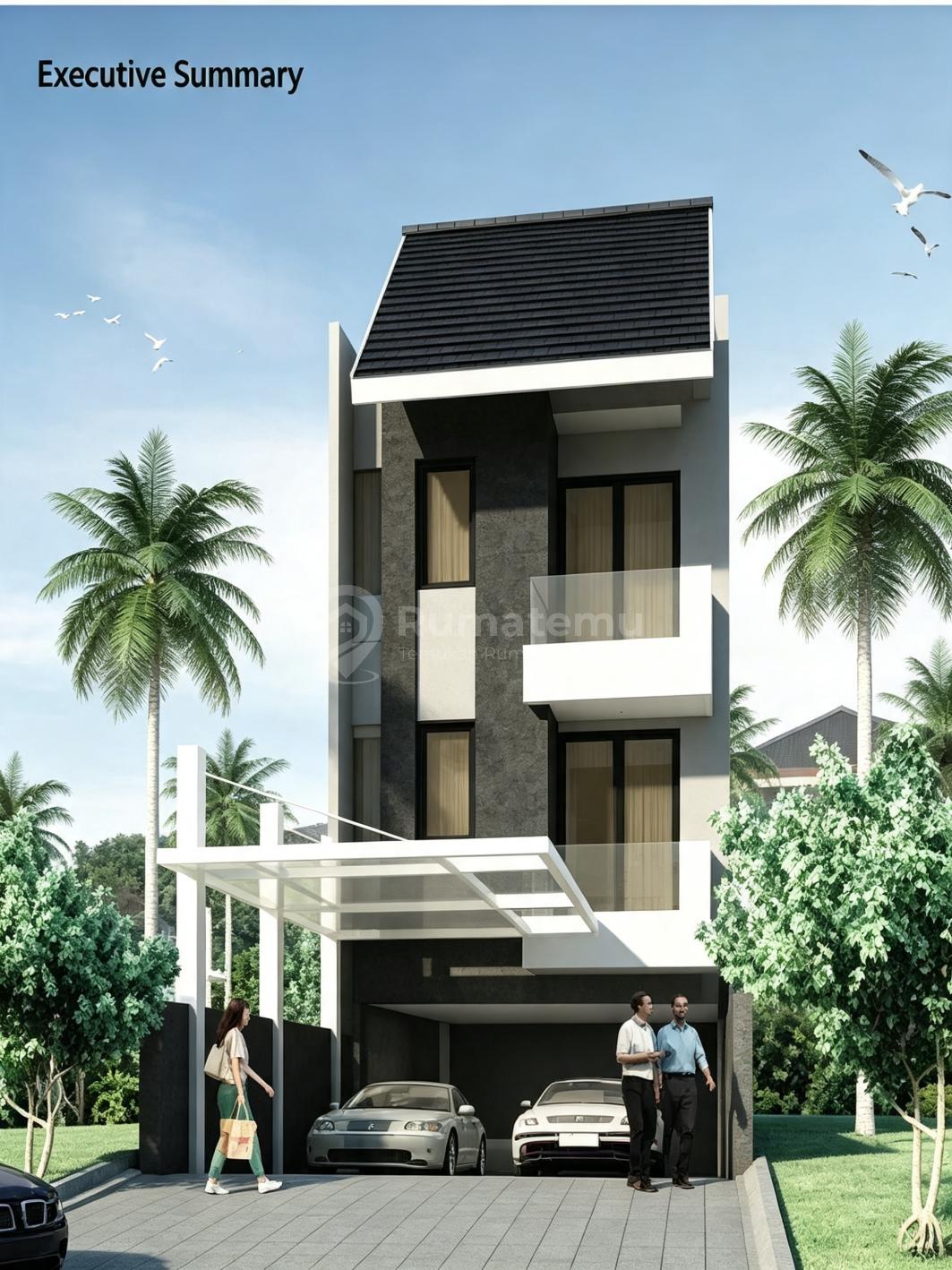 Jual rumah di pinggi jalan raya hadap timur di area Setia Budi, Jakarta Selatan