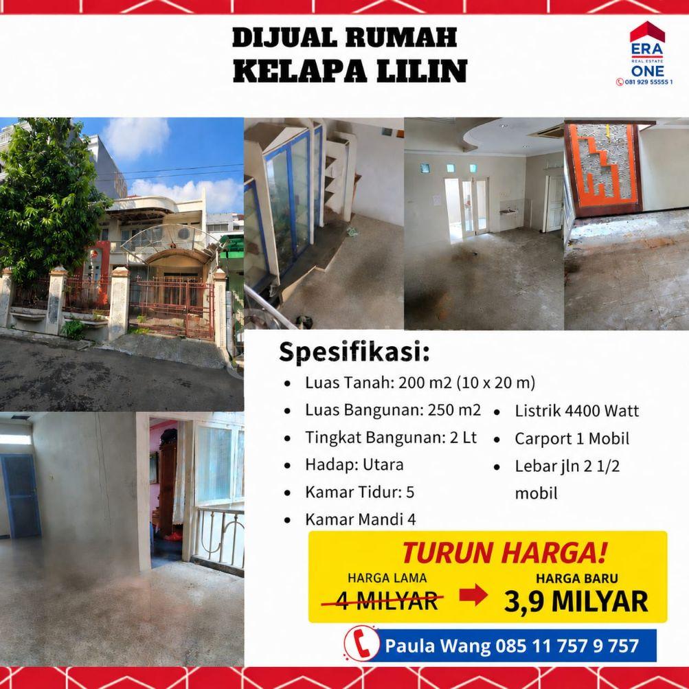 Dijual rumah Kelapa Lilin