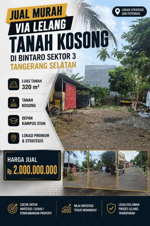 Tanah murah di bintaro sektor 3 tangerang selatan