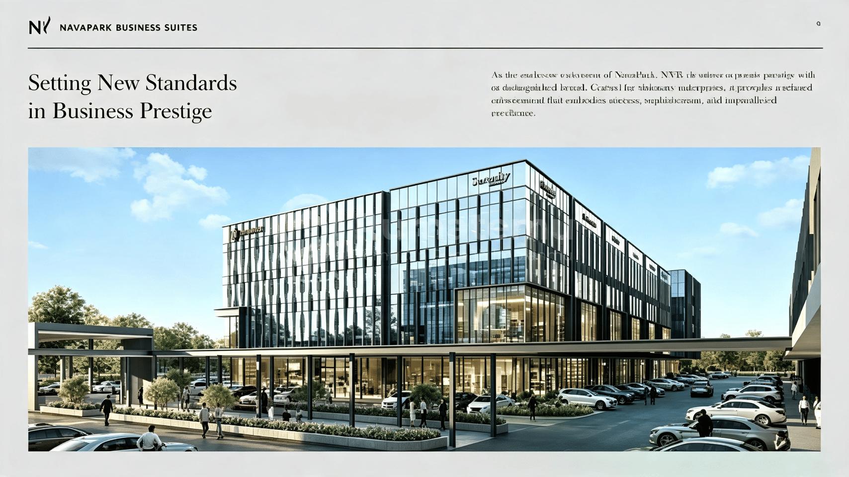 Type B Sudut NavaPark Business Suites BSD City, (tanah 324m2, bangunan 1507m2) harga diskon 51,5M an, type lain ada di deskripsi