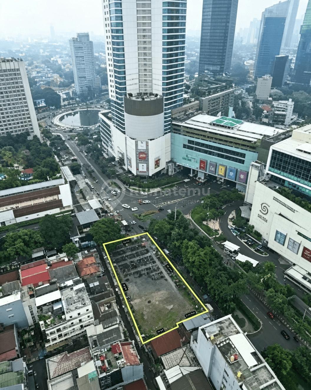 Dijual Tanah Komersial Area Bundaran Hi Thamrin, Dekat Plaza Indonesia & Grand Indonesia. Ijin 30 Lt Gedung Kantor Hotel