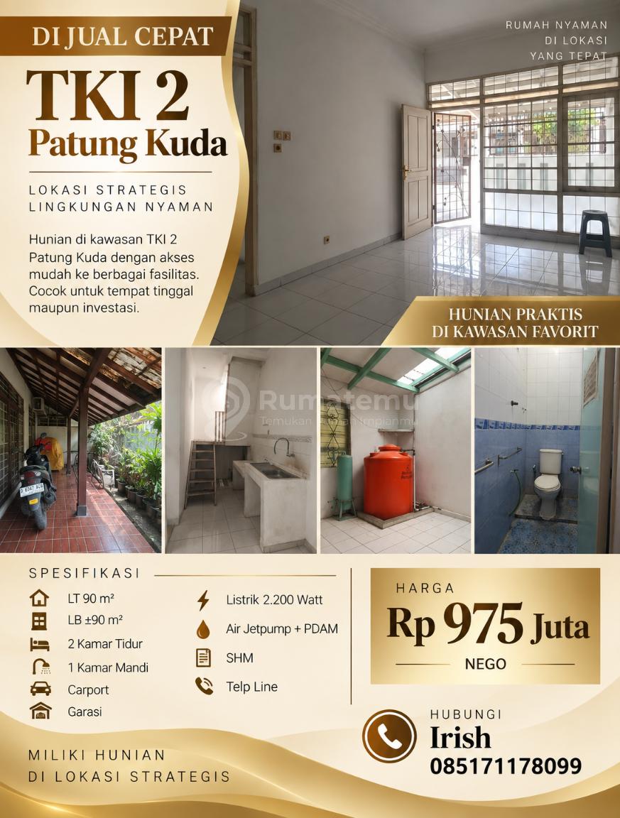 TKI 2 Patung Kuda — Rumah Nyaman, Lokasi Bikin Mudah