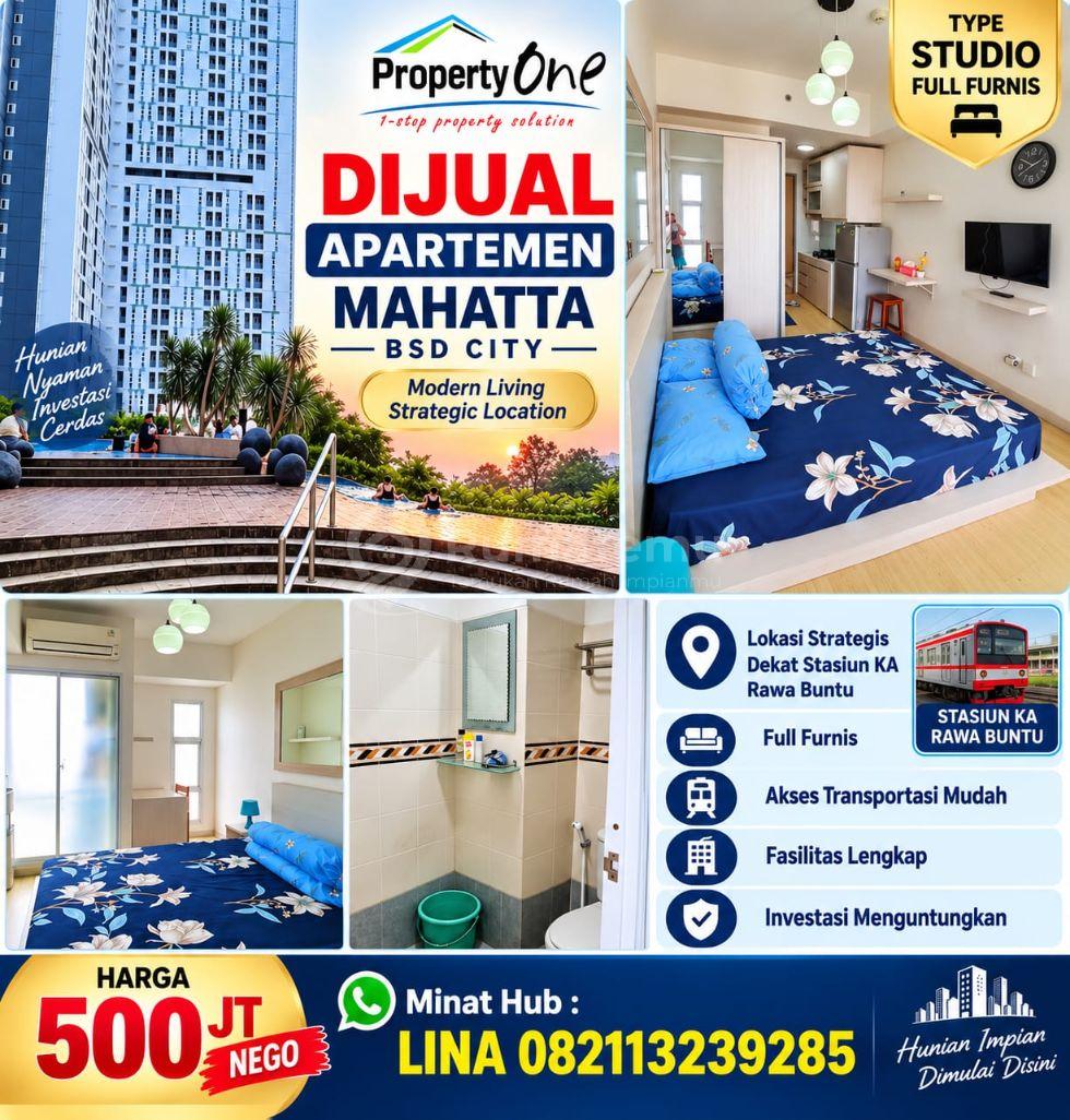 DIJUAL APARTEMEN MAHATTA  SELANGKAH DARI STASIUN RAWA BUNTU