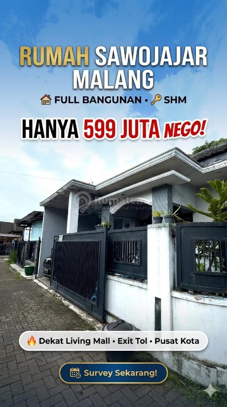 Dijual Rumah Murah di Sawojajar 1 Kota Malang – SHM, Full Bangunan, Dekat Tol & Living Mall