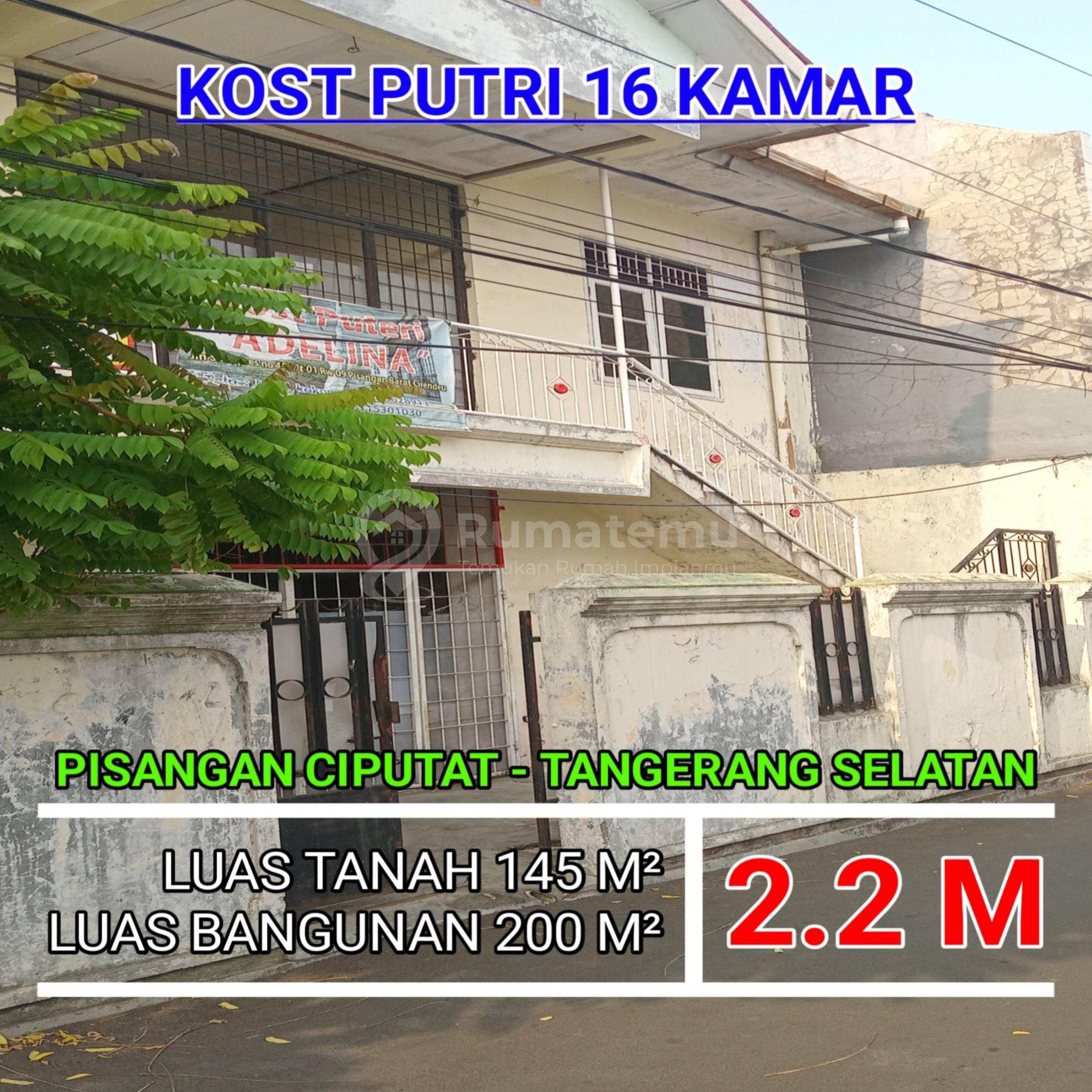 Rumah Kost 16 Kamar
