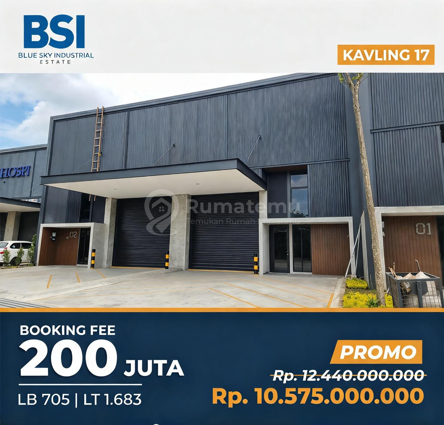 Dijual Gudang Premium Harga Dahsyat 12,4M Jadi 10,575M Saja, BEBAS BANJIR DALAM KAWASAN INDUSTRI AKSES ROW JALAN LEBAR.
