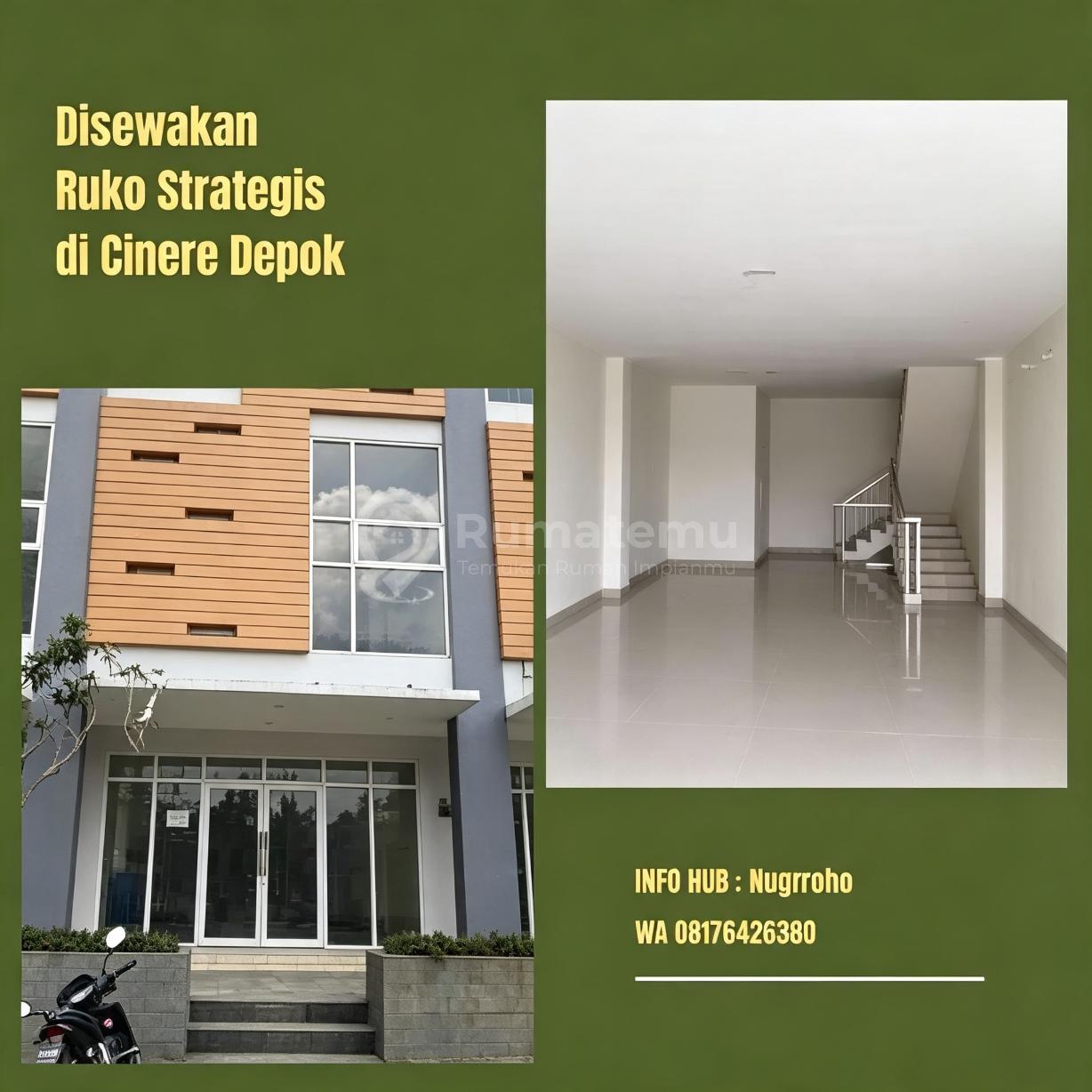 Disewakan Ruko Strategis di Cinere Depok