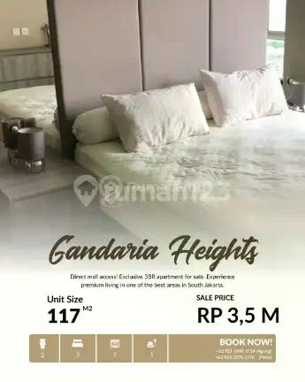 Dijual Unit 3Br di Gandaria Heights - Hunian Nyaman Terkoneksi Mall Gandaria City