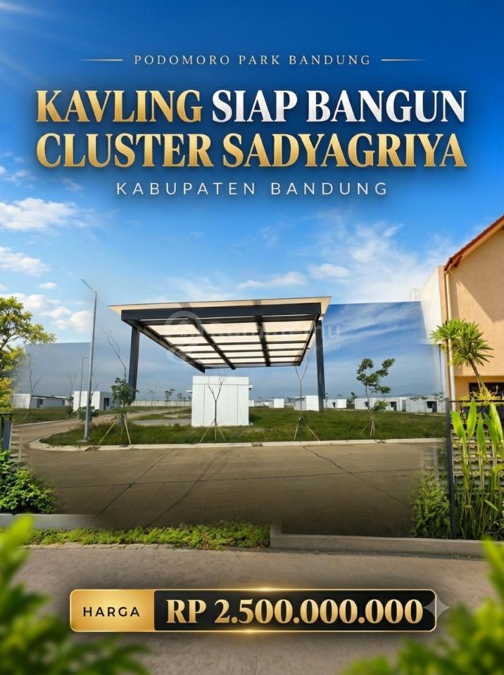 Bisa Utk Kost !! Tanah Siap Bangun Podomoro Park Bojongsoang Bandung !! 