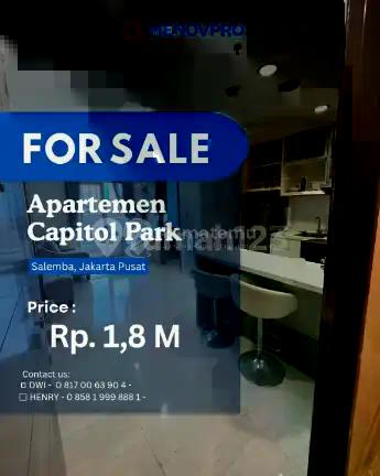 Dijual Cepat Apt. Capitol 2Br Ff di Bawah NJOP