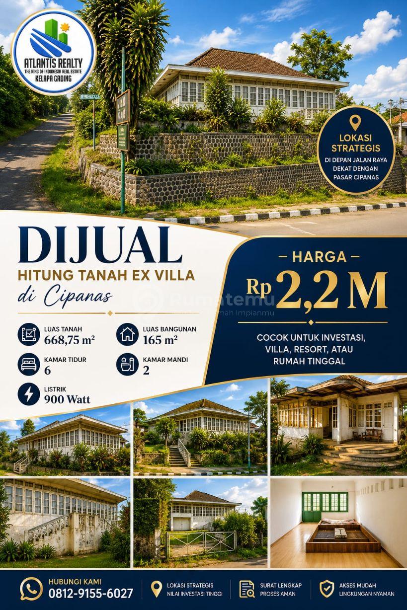 Dijual hitung tanah ex Villa di Cipanas