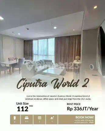 Disewakan Unit 2+1Br di Ciputra World 2, Pet Friendly
